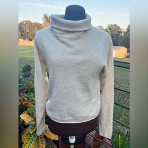 Free People Cashmere Turtleneck Sweater - Size XS - Cream